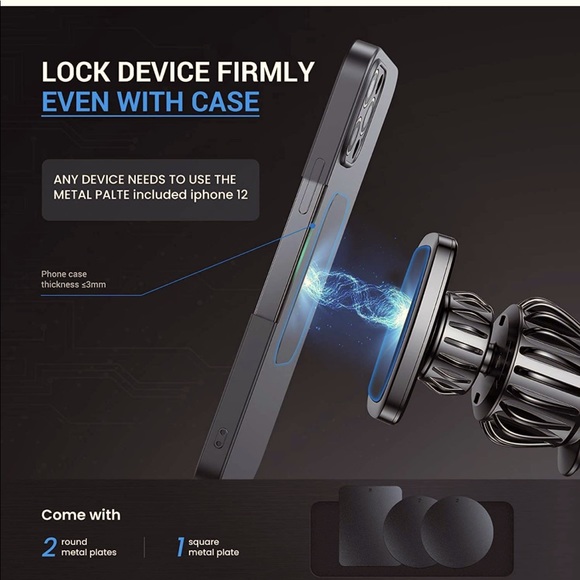 LISEN Magnetic Air Vent Car Mount - Picture 7 of 8